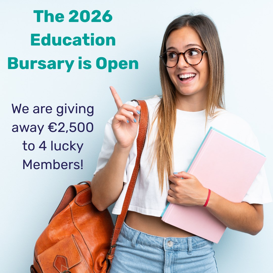 We have increased the Kilcock Credit Union Education Bursary to €2,500!