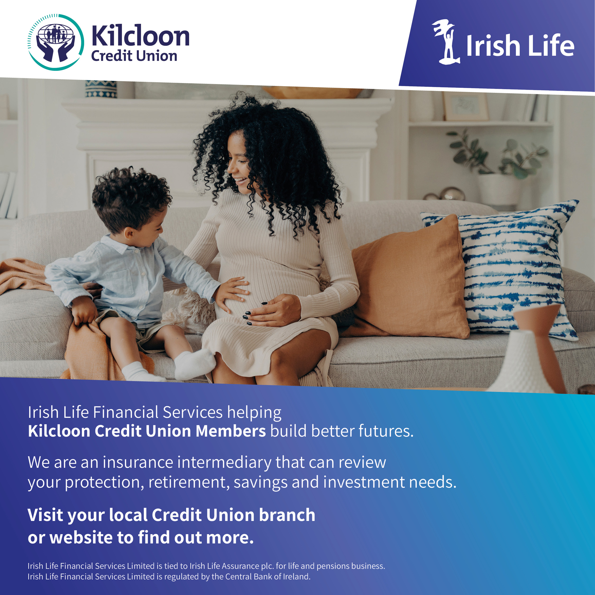 Kilcock Credit Union have partnered with Irish Life Financial Services!